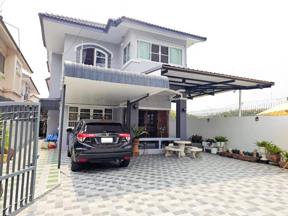 For SaleHousePhutthamonthon, Salaya : House for sale Beautiful house, Rim Than 2, Thawi Watthana, Phutthamonthon 3, area 57 sq.w., new built -in, good location