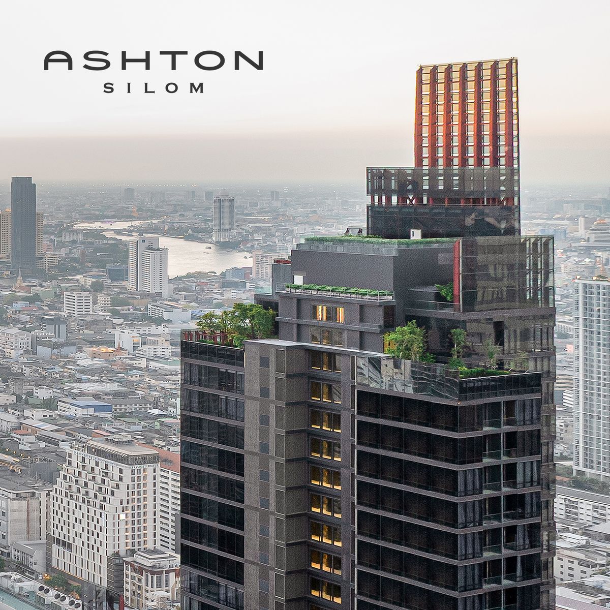 For RentCondoSilom, Saladaeng, Bangrak : For rent Ashton Silom, Ashton Silom, brand new room, High Rise condo, Ultimate Class, located in the heart of CBD, on Silom Road, only 350 meters from BTS Chong Nonsi.