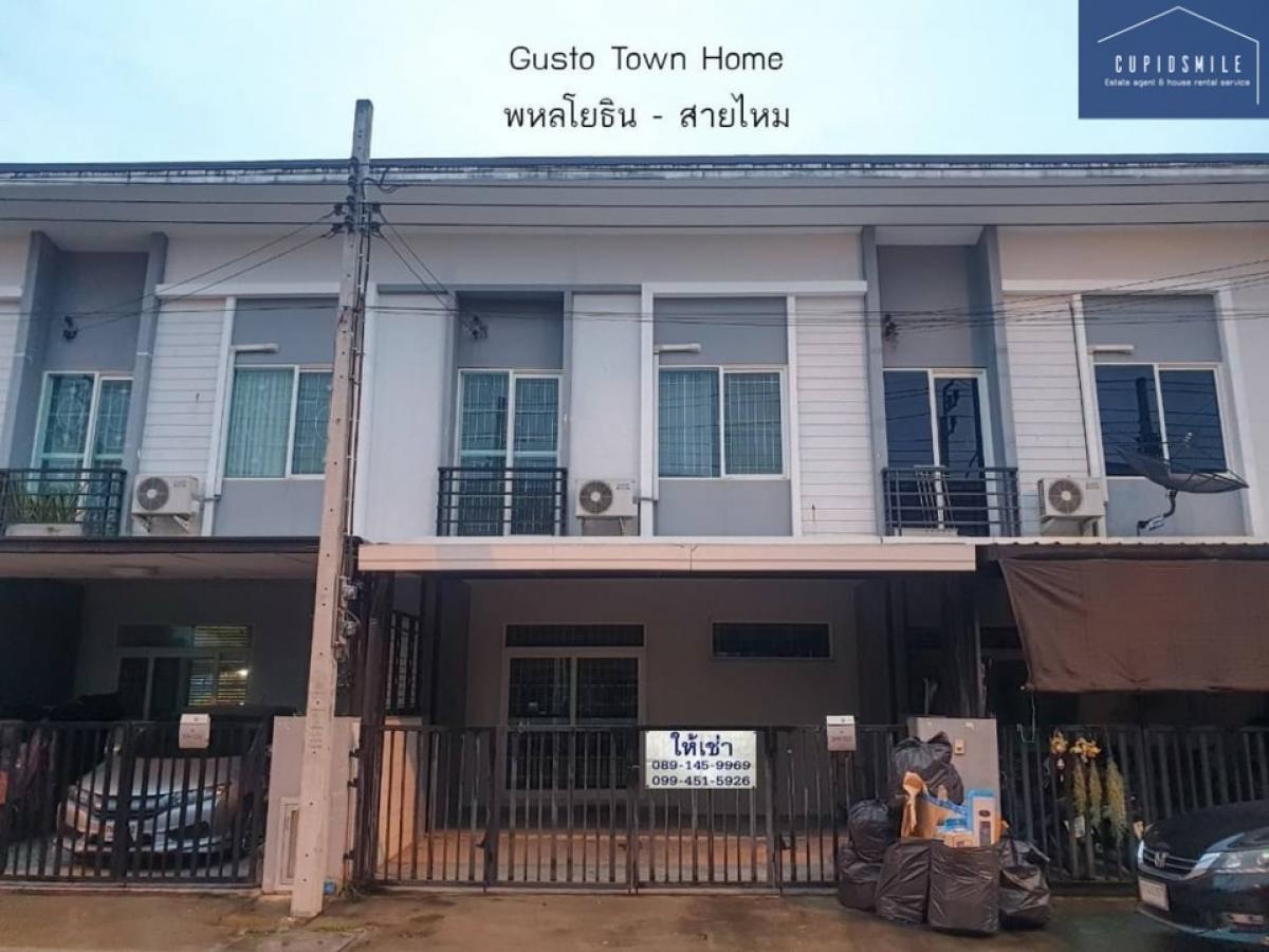 For RentTownhomeNawamin, Ramindra : #2 storey townhouse for rent, Gusto Village Phahonyothin-Sai Mai