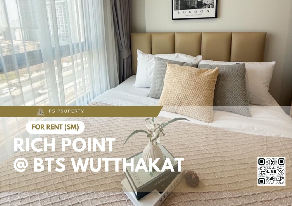 For RentCondoThaphra, Talat Phlu, Wutthakat : For rent 📍 Rich Point @ BTS Wutthakat 📍 Fully furnished and electrical appliances, near BTS Wutthakat.