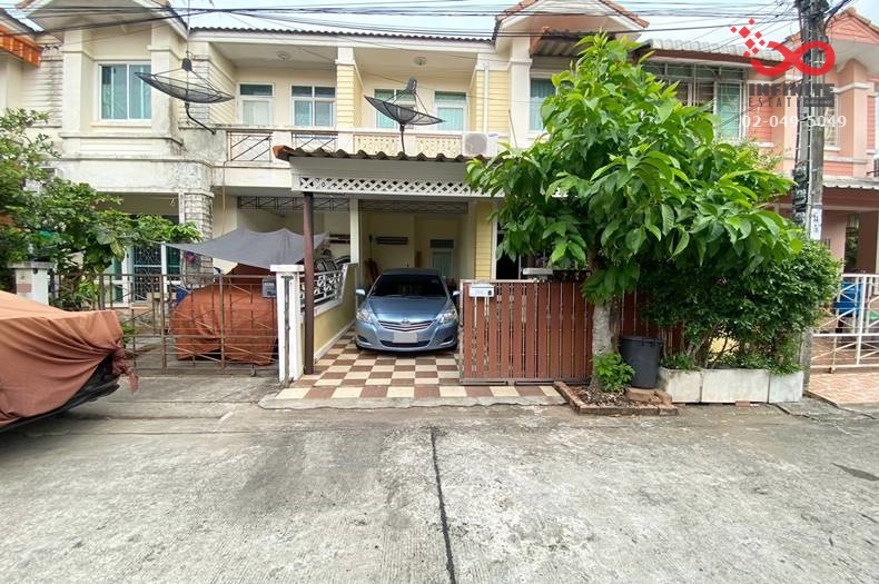 For SaleTownhomeMin Buri, Romklao : 2 -story townhome for sale 23 square wah, Ban Ruenrudee Project 3, Hathairat Road