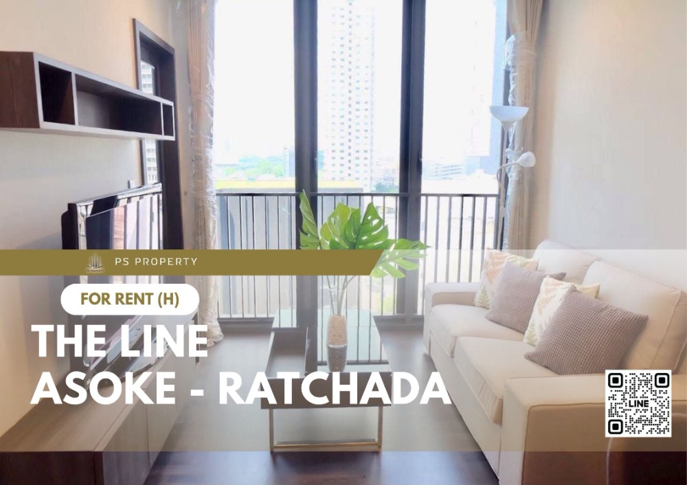 For RentCondoRama9, Petchburi, RCA : For rent ✨ The LINE Asoke - Ratchada ✨ complete furniture and electrical appliances, near MRT Rama 9.