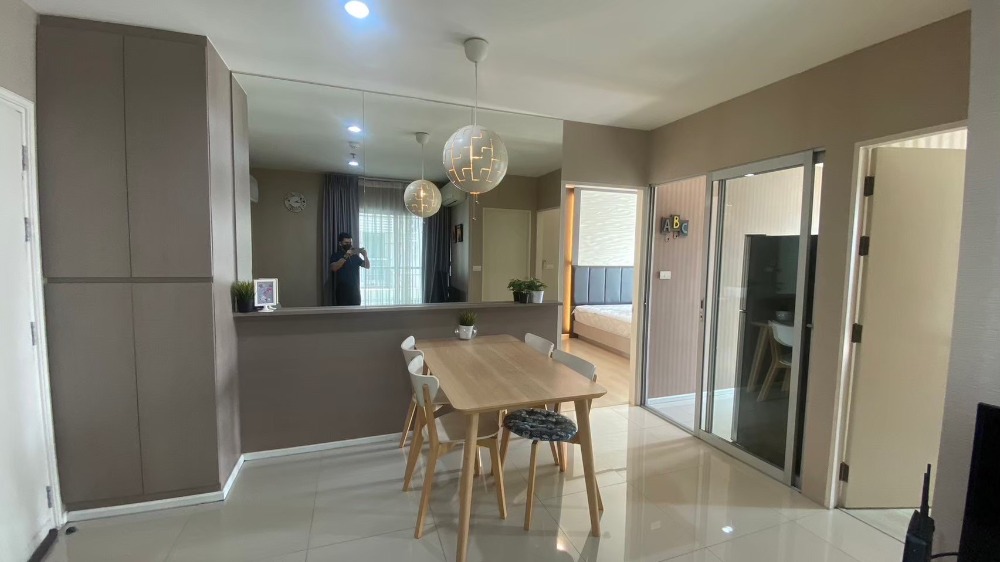 For RentCondoOnnut, Udomsuk : Condo, 14th floor, with beautiful decorative furniture for rent in Onnut-Phra Khanong area, near BTS Phra Khanong, only 600 meters.