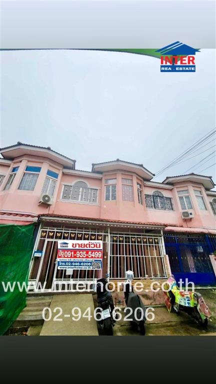 For SaleTownhomeSamut Prakan,Samrong : 2 -story townhouse 18 sq.w., PK Village Garden Pracha Uthit 90 Soi 9 Soi Pracha Uthit 90 Kanchanaphisek Road Pracha Uthit Road Phra Samut Chedi Samut Prakan