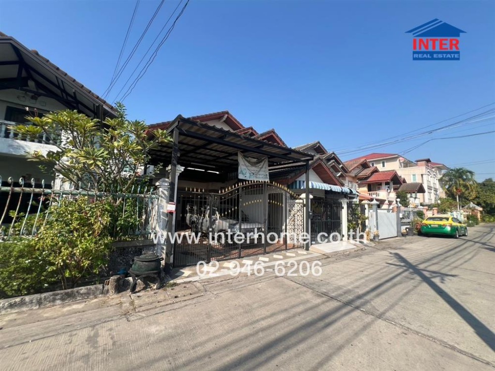 For SaleHouseEakachai, Bang Bon : 2 storey detached house, 60 sq.w., Petchplin Village 2 Near the Top Charoen glasses shop, Soi Khubon 27, Intersection 28, Ram Inthra Road, Khubon Road, Bang Khen District, Bangkok