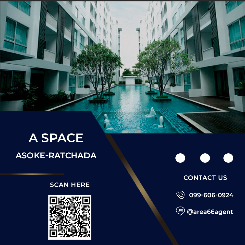 For SaleCondoRama9, Petchburi, RCA : 🔥For sale!! Condo A Space Asoke-Ratchada