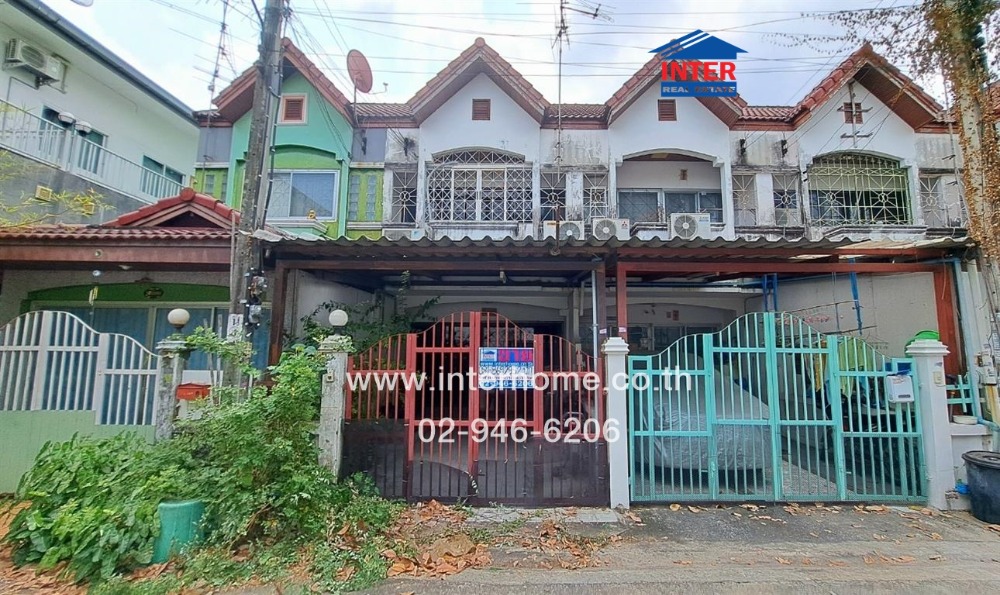 For SaleTownhomeVipawadee, Don Mueang, Lak Si : 2 -story townhouse 16 sq.w., Muang Mai Village, Don Mueang, Soi Songprapha 30 (Soi Techa Tung), Vibhavadi Road, Songprapha Road, Don Mueang District, Bangkok