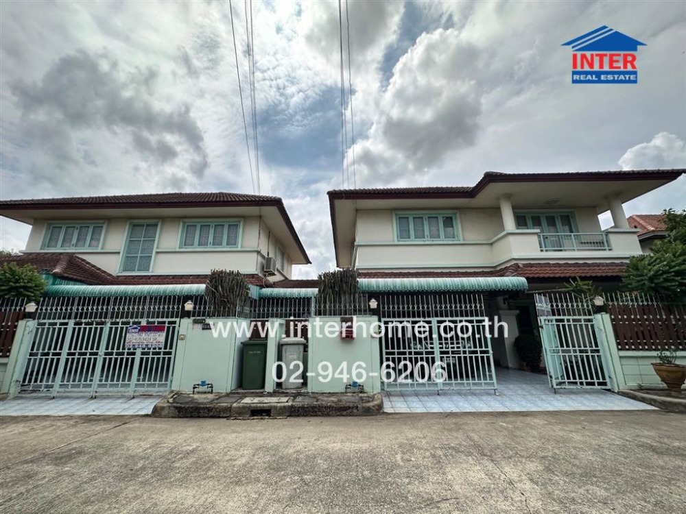 For SaleHouseMin Buri, Romklao : 2 storey detached house, 115 sq.w. Village, Village Ville Suwinthawong, Soi Bongkot 8/2 Suwinthawong Road, Lat Krabang Road, Nong Chok District, Bangkok