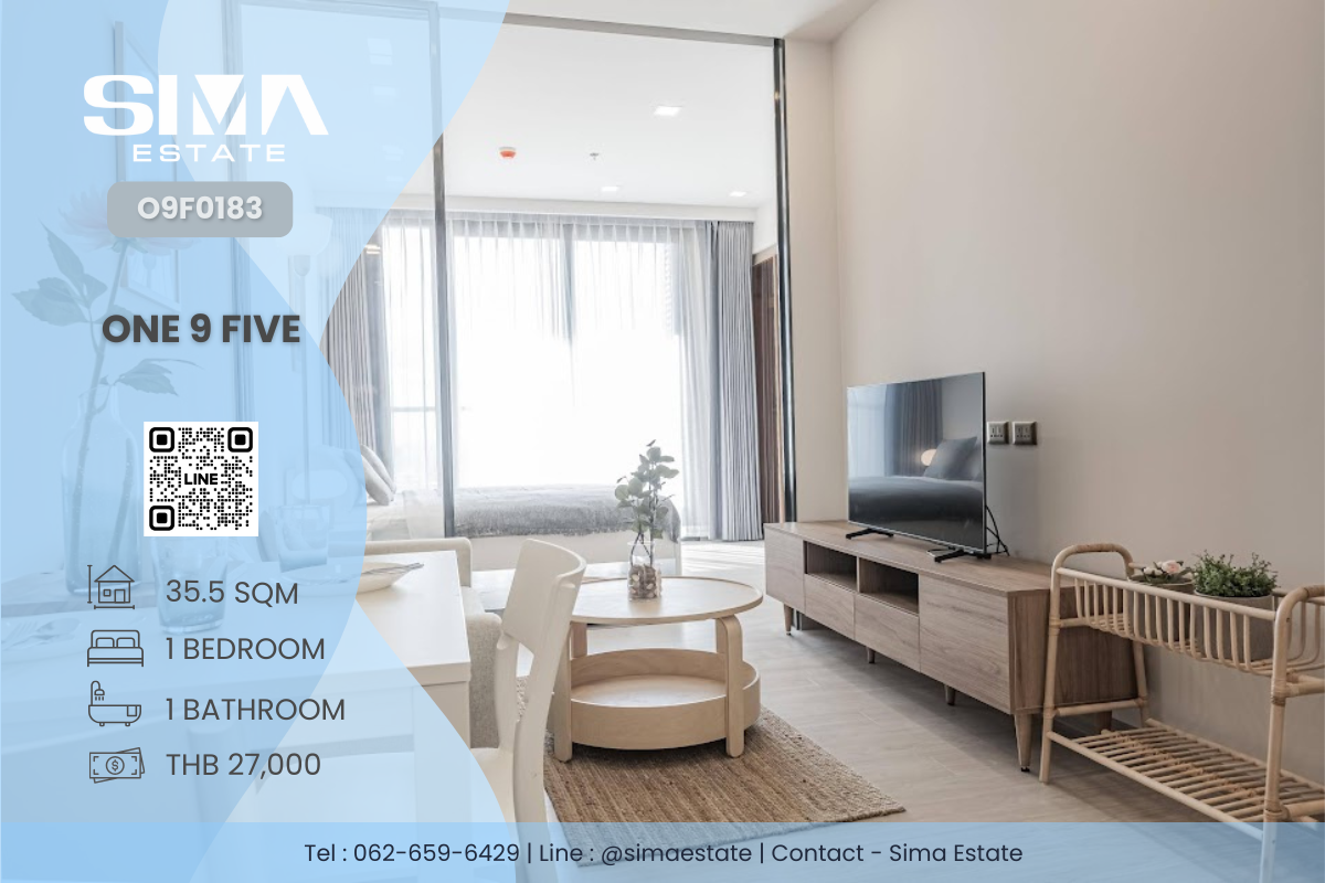 For RentCondoRama9, Petchburi, RCA : For rent ☁️One 9 Five☁️Beautiful room, well decorated, ready to move in☀️