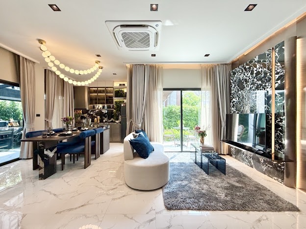 For SaleHouseRama9, Petchburi, RCA : 🌈🏡89 Residence Ratchada - Rama 9 4 -story house, size 235 sq.m., 28.10 sq.w. | 4 bedrooms, 5 bathrooms, 2 parking spaces, starting 18.89 MB. Contact to watch Tel.0922635410