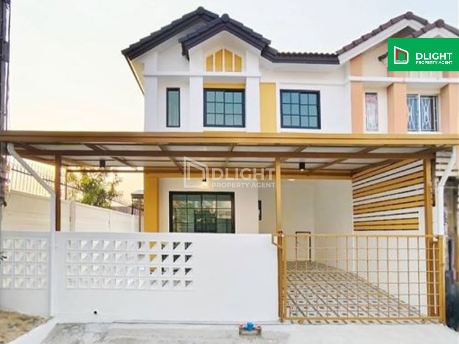 For SaleTownhomeNonthaburi, Bang Yai, Bangbuathong : Sell ​​2 -storey townhouse, Renovate, Pruksa 49/2, Bang Yai, 24.6 sq.w., 3 bedrooms, 2 bathrooms, 1 car park, location in the heart of the city, near the electric train, convenient to travel, complete facilities, only 2.69 million baht.