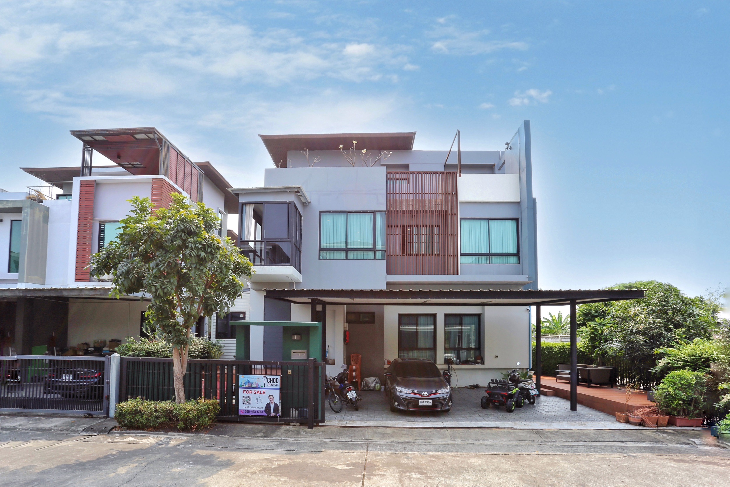 For SaleHouseRama 2, Bang Khun Thian : House for sale, Sita Village, Rama 2, behind the corner