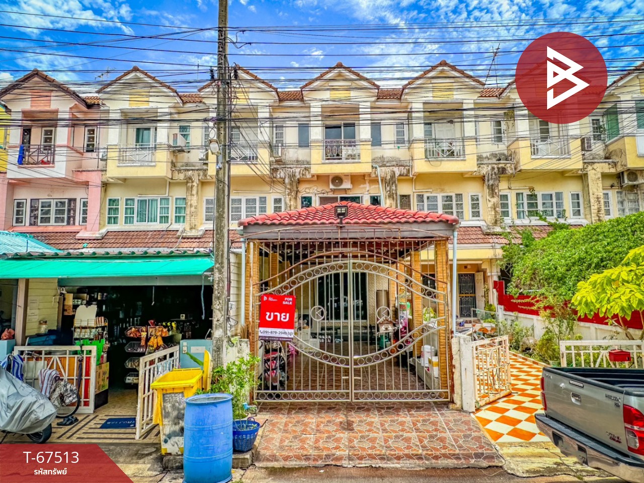 For SaleTownhomeSamut Prakan,Samrong : 3-storey townhouse for sale, Lalie Ville Village 2, Srinakarin-Thepharak (Lally Ville2 Srinakarin-Teparak)