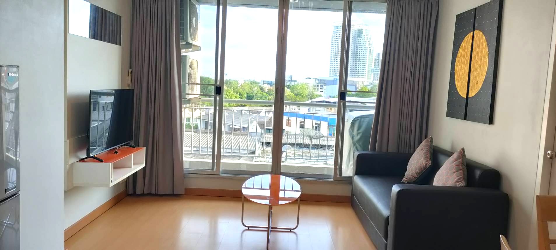 For RentCondoOnnut, Udomsuk : 2 bed 2 bath 67 sqm condo at Life 67 for rent 25,000THB per month, Sukhumvit Soi 67, Phra Khanong BTS station