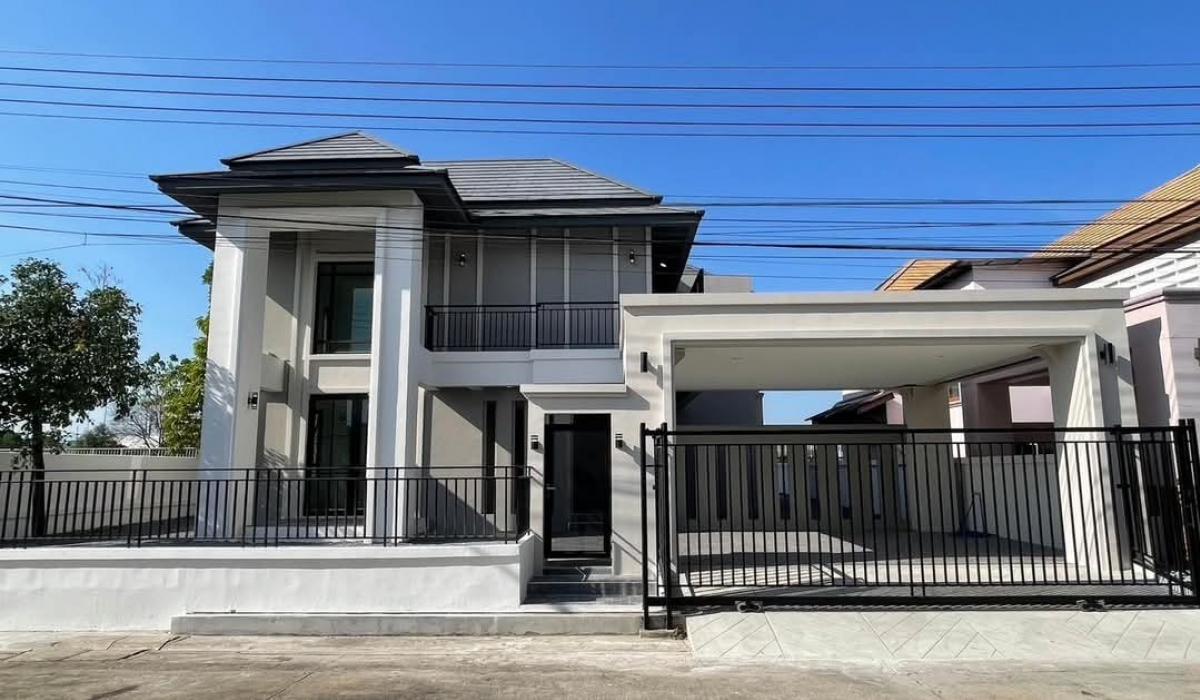 For SaleHousePhutthamonthon, Salaya : Large detached house for sale Phutthachart Private Village, Phutthamonthon Sai 4, Salaya, opposite the Buddha amulet, Pud is very good.