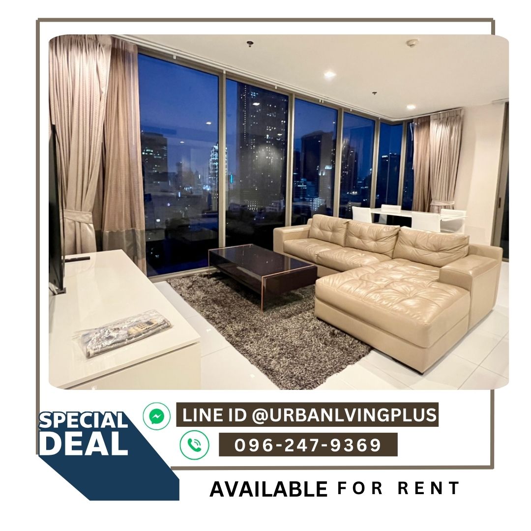 For RentCondoSathorn, Narathiwat : ( U20230708140 ) Tel/Line 096-2479369  FOR RENT !! Nara 9 Condo 2 bedrooms, 2 bathroom, size 78.56 Sq.M., best price!!!