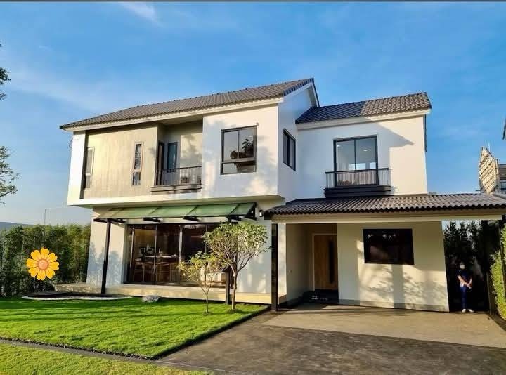 For RentHouseSamut Prakan,Samrong : #Rent a 2-story house, 4 bedrooms, 3 bathrooms, complete decorated with new furniture after Pimnara Srinakarin-Bangna Project, rental price 89,000 baht/month