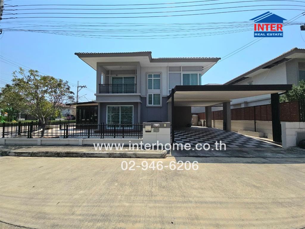 For SaleHouseNonthaburi, Bang Yai, Bangbuathong : 2 storey detached house, 68.5 sq.w., The Platon Village Kanchana-Bang Yai Soi Wat Lat Pla Duk Kanchanaphisek Road Rural Road 1002 Sai Noi Nonthaburi