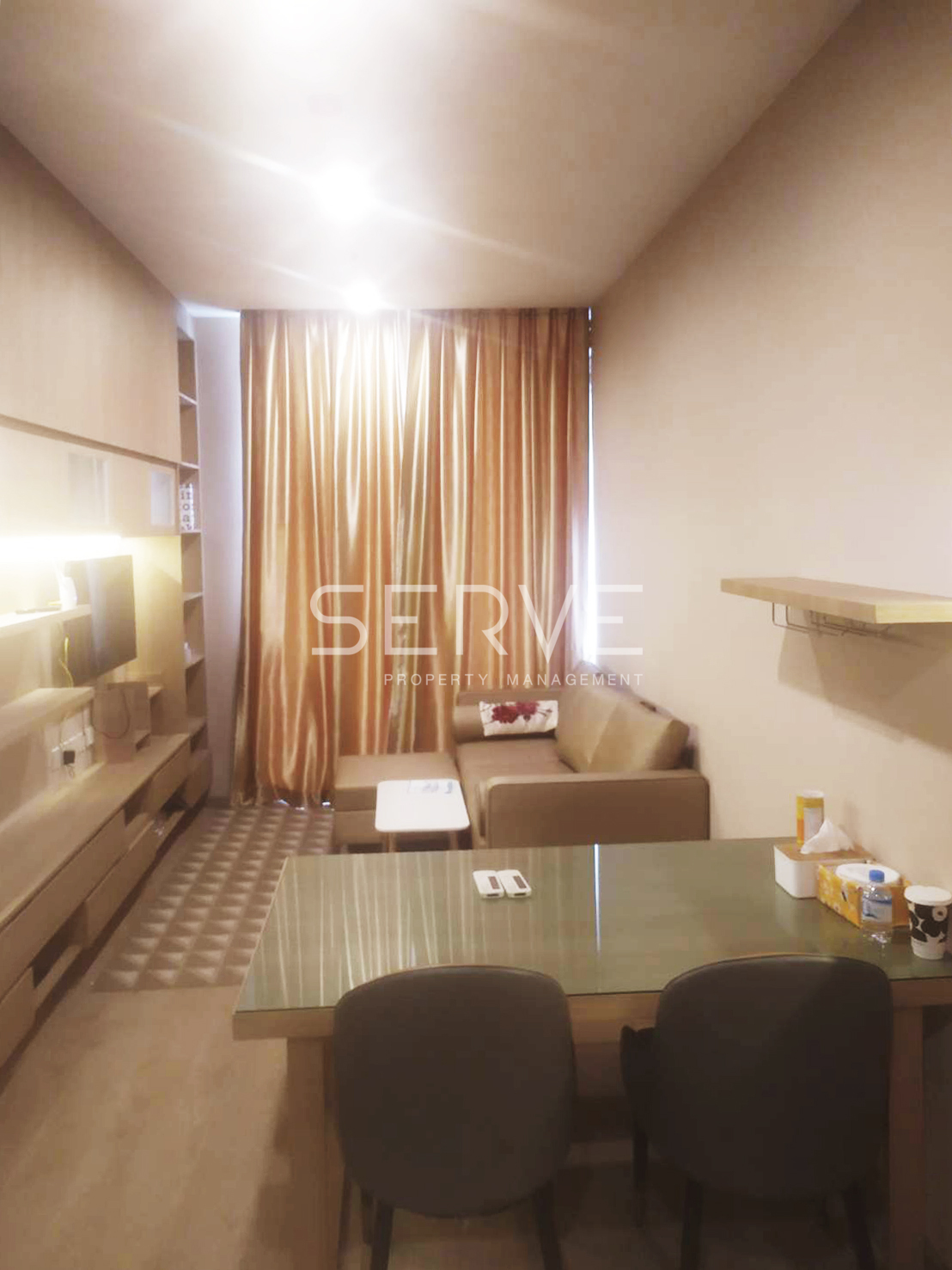 For RentCondoSukhumvit, Asoke, Thonglor : Corner Room 1 Bed 45.09 sq.m. High Fl. Good Location Close to BTS Asok & MRT Sukhumvit 550 m. at Noble BE19 Condo / For Rent