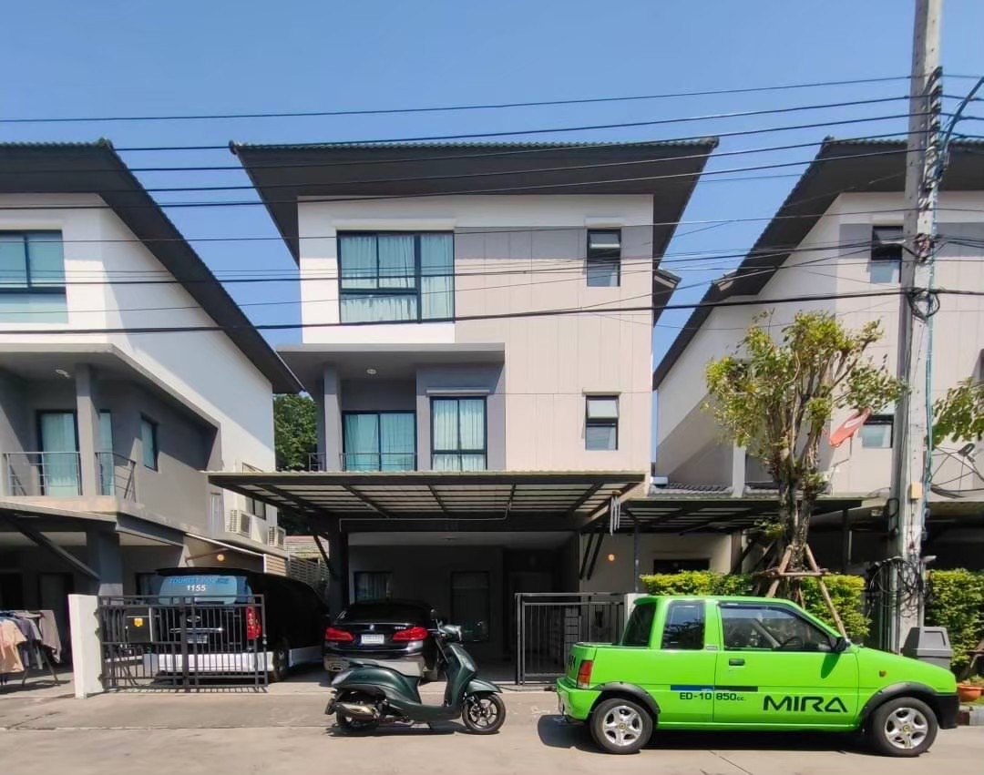 For SaleHouseRama 2, Bang Khun Thian : 🏠 3 -story twin house, Ban Klang Mueang, Rama 2, Soi 50, house ready