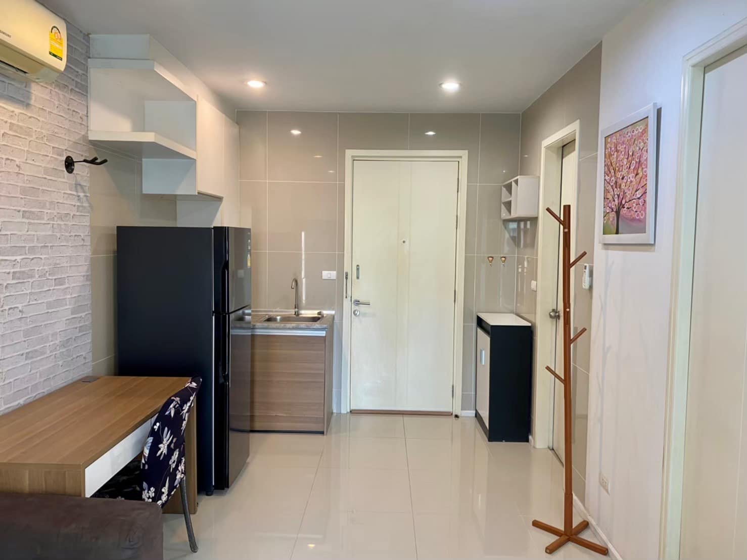 For RentCondoLadprao101, Happy Land, The Mall Bang Kapi : 🔥Urgent for rent 🔥 Happy Condo Lat Phrao 101, 1 bedroom type, size 41 sq m., 4th floor, Building G, fully furnished, ready to move in