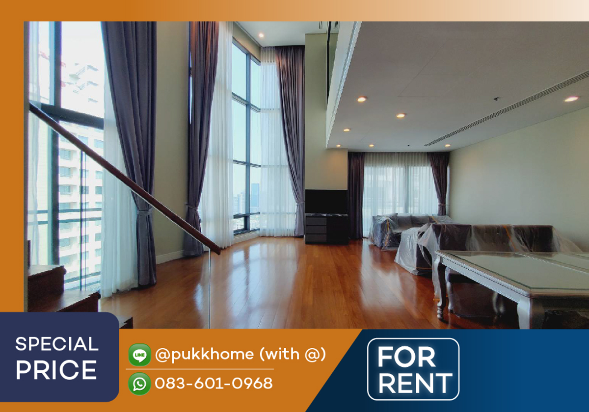 ให้เช่าคอนโดสุขุมวิท อโศก ทองหล่อ : 3-bedroom-duplex-bright-sukhumvit-24-📞-083-601-0968