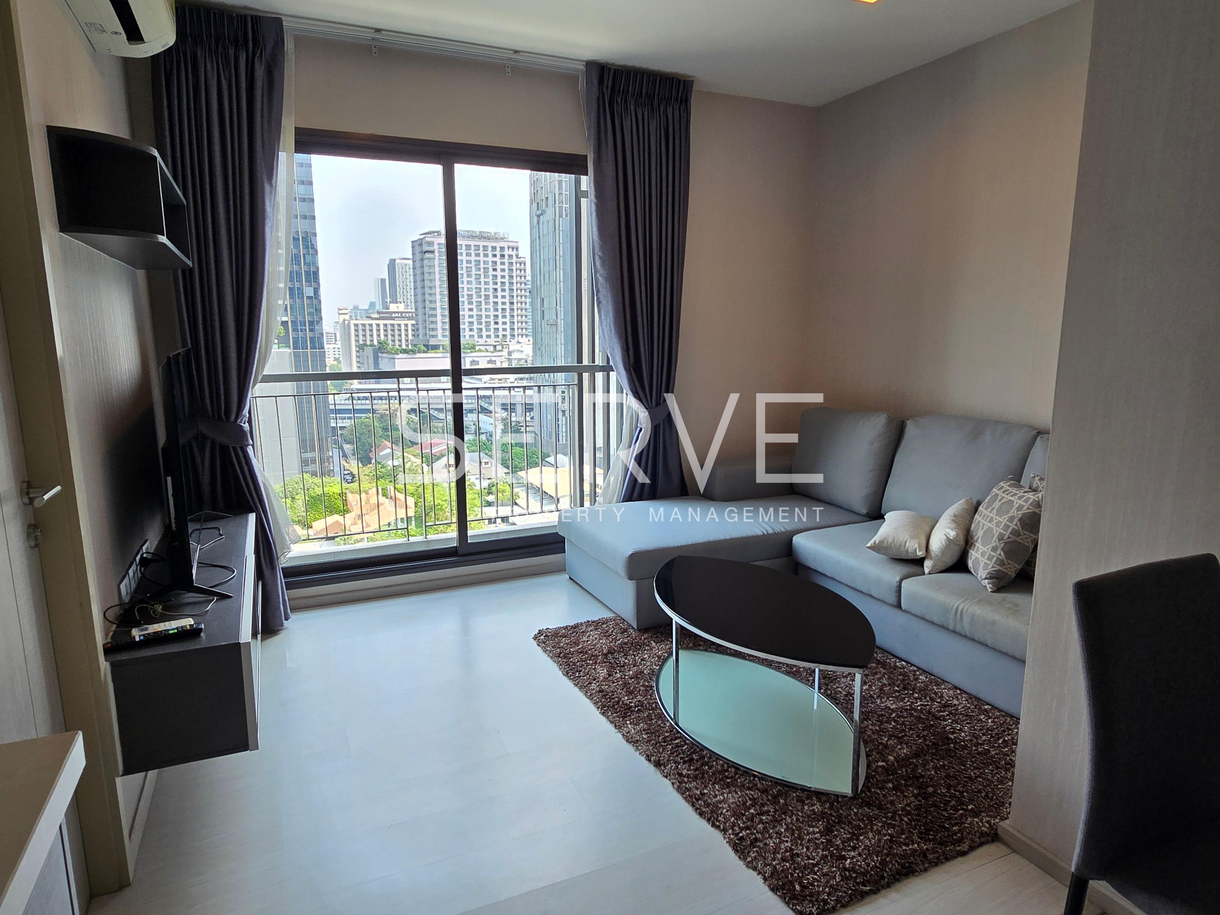 For RentCondoSukhumvit, Asoke, Thonglor : 1 bedroom, beautiful room, high floor, 10+, condo location near BTS Thonglor 350 m. Convenient. There is a shuttle bus at Rhythm Sukhumvit 36-38 /Condo for rent.