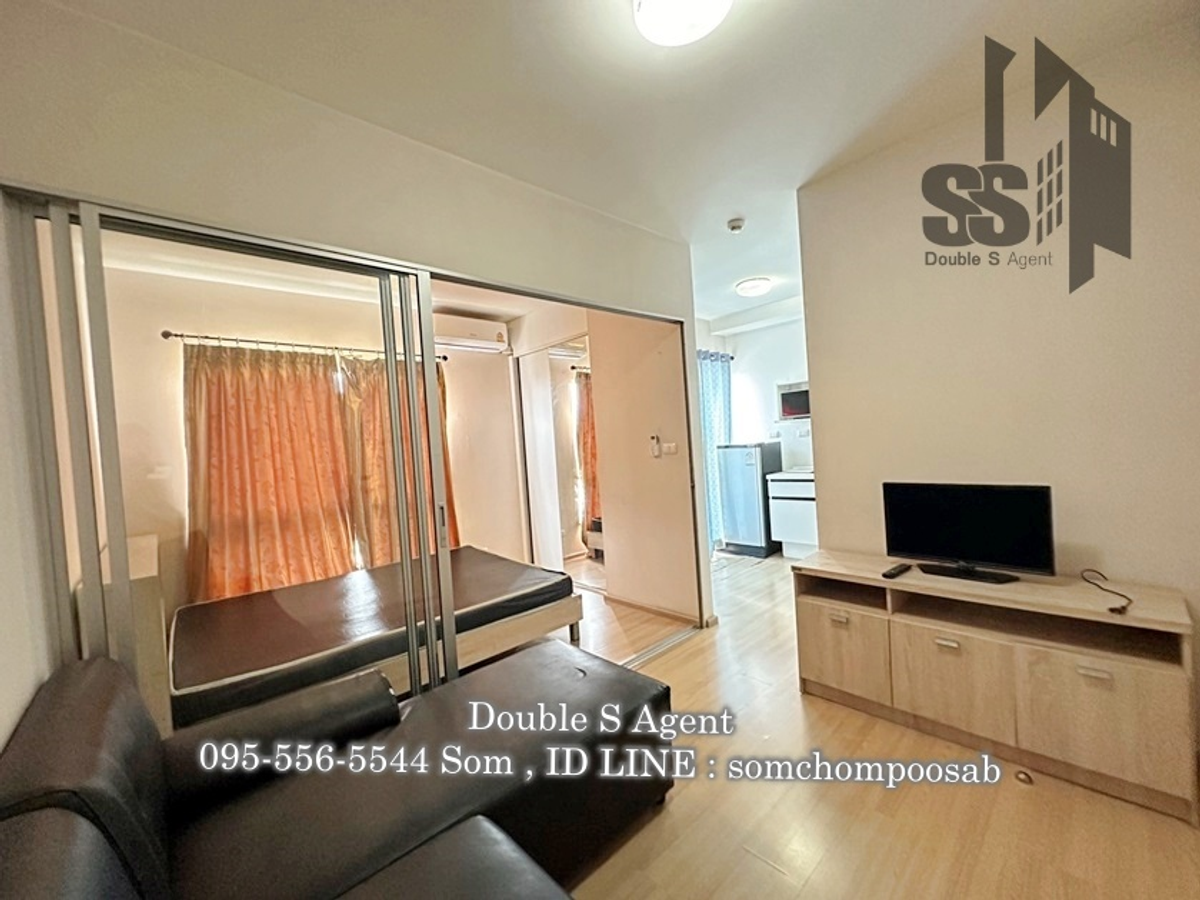 For RentCondoNonthaburi, Bang Yai, Bangbuathong : SS 322 #For rent Plum Condo BangYai Station (Plum Condo BangYai Station) size 23 sq m, Building C, 6th floor #Condo for rent near the Purple Line. #Condo for rent near Bang Yai #Condo for rent, beautiful room #Cheap condo for rent #Condo furniture for ren