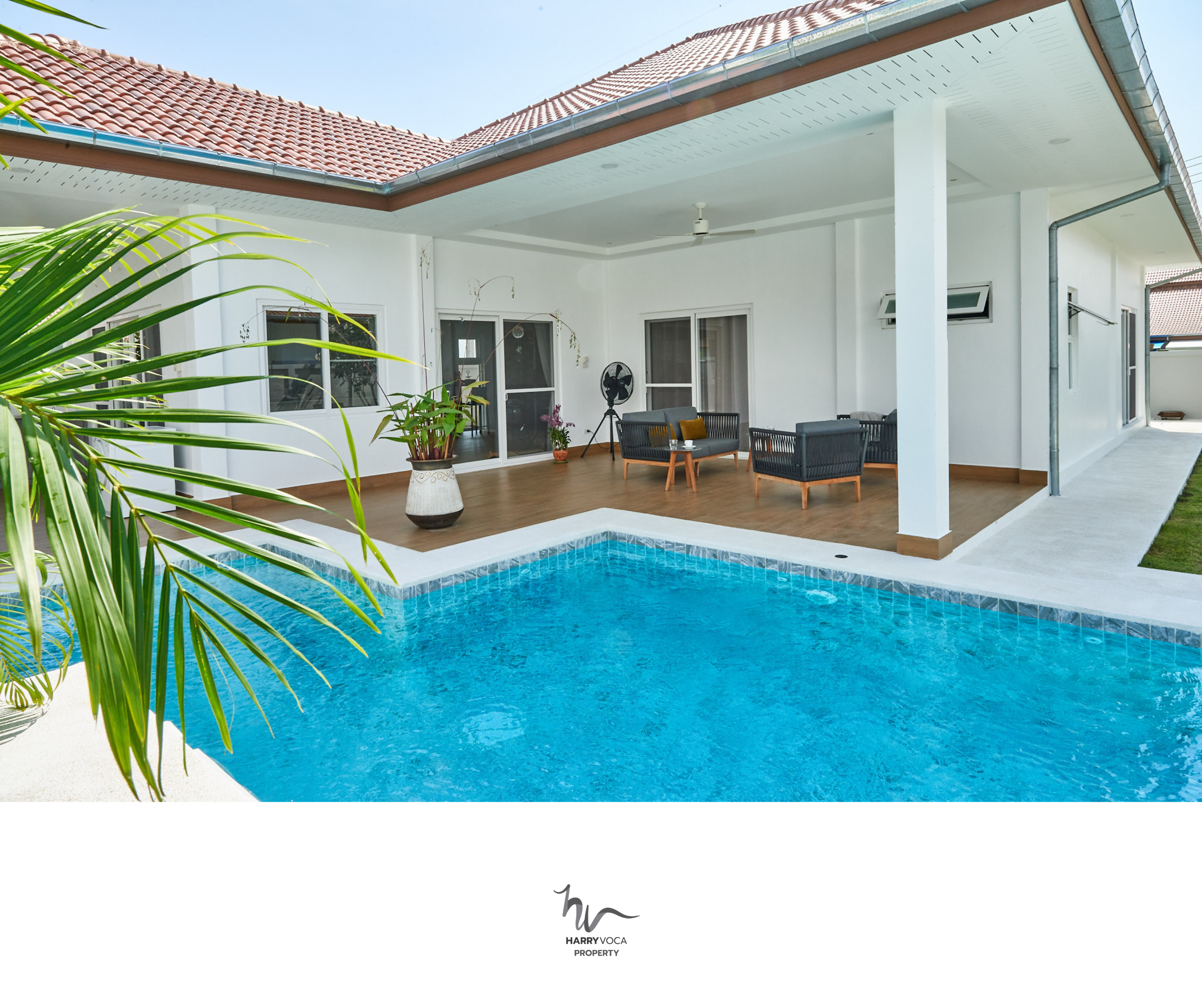 ขายบ้านหัวหิน ประจวบคีรีขันธ์ : For Sale: Stunning 3-Bedroom Pool Villa in a Prestigious Hua Hin Development (HV S-64)