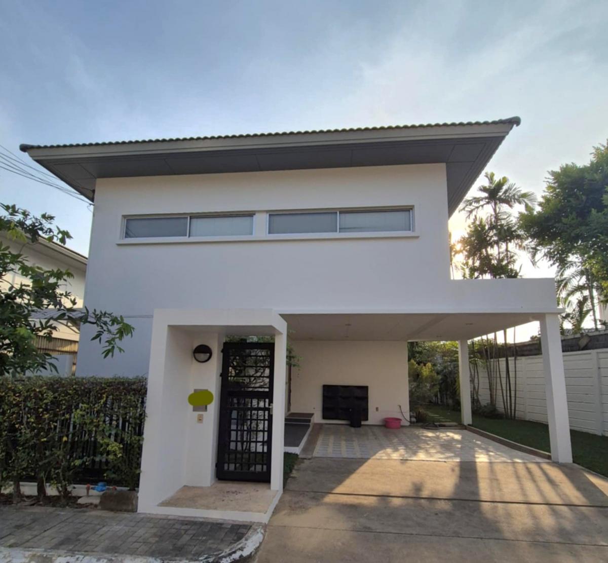 For RentHouseRama5, Ratchapruek, Bangkruai : 2 storey detached house for rent, 71 sq.m., Nakhon In Road (Rama 5) opposite Denla School