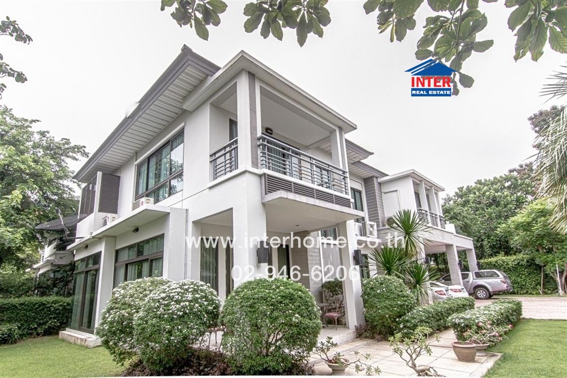 For SaleHousePathum Thani,Rangsit, Thammasat : 2 storey detached house, 174.2 sq.w., Perfect Masterpiece, Lake Side, Rangsit Soi Ban Klang 1/4 Rangsit-Pathum Thani Road Udonrathaya Expressway Mueang Pathum Thani, Pathum Thani