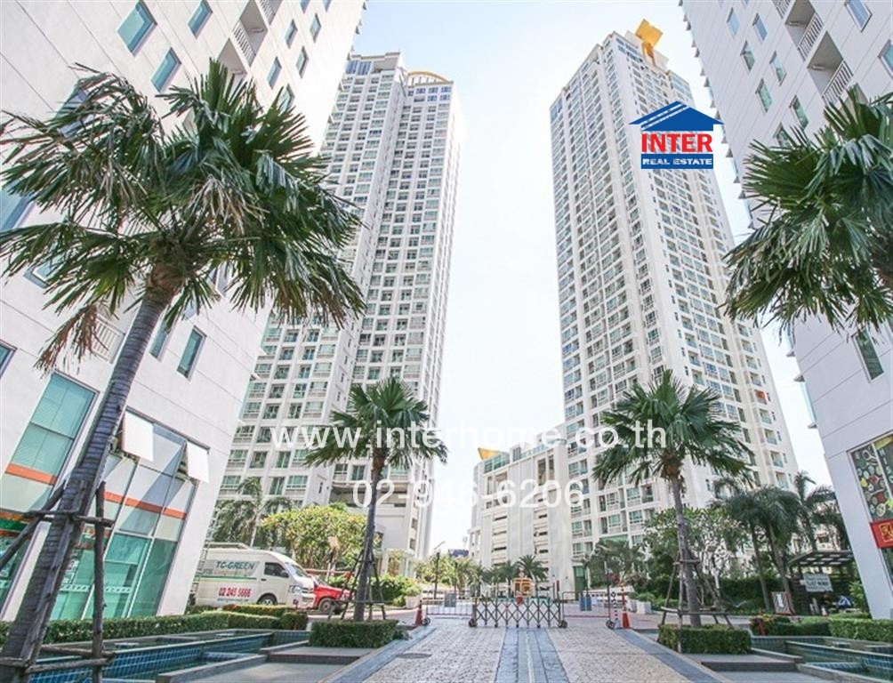 For SaleCondoRama9, Petchburi, RCA : Condominium 38.79 sq.m. TC-Green Condominium Phase 1 Building C Opposite RCA, Rama 9 Road, Chaturathit Road, Huai Khwang District, Bangkok