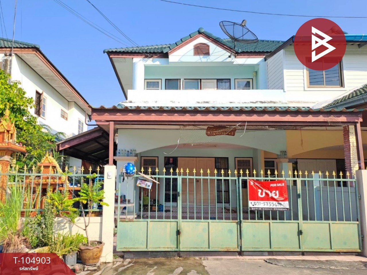 For SaleHousePattaya, Bangsaen, Chonburi : For sale: semi-detached house, Sukprayoon Nakorn Village, Na Pa, Chonburi, ready to move in