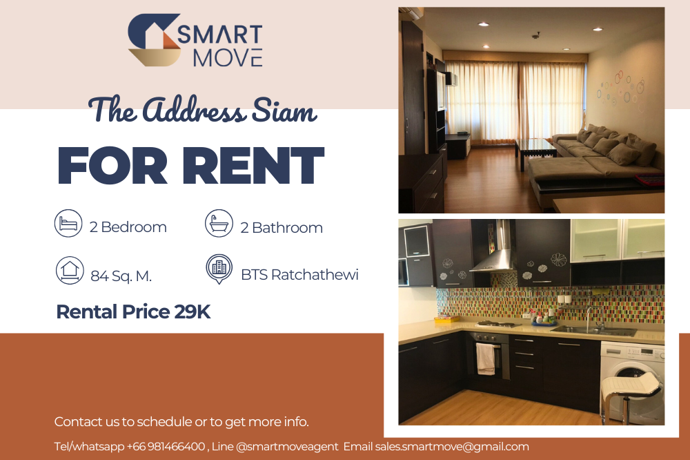 For RentCondoRatchathewi,Phayathai : Code C20230107211....The Address Siam to rent, 2 bedroom, 2 bathroom, furnished, ready to move in