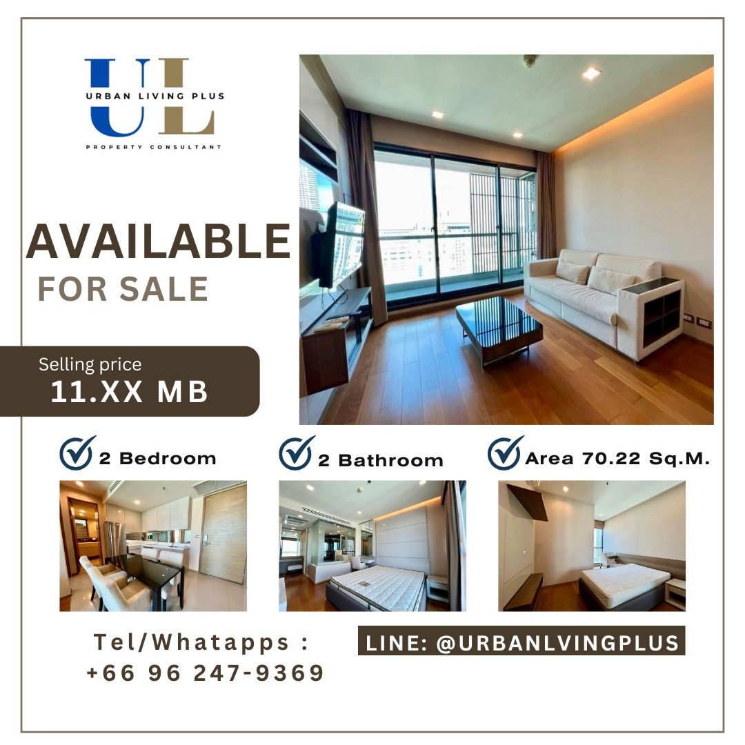 For SaleCondoSathorn, Narathiwat : ( U20250226300 ) Tel/Line 096-2479369 For Sale The Address Sathorn 2 bedrooms, 2 bathrooms, 70.22 sq.m., never rented, beautiful room ++ Hot Deal