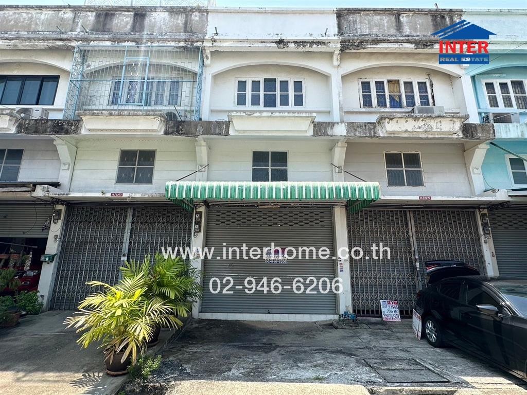 For SaleShop HouseNonthaburi, Bang Yai, Bangbuathong : Commercial building 2.5, floor, 20 sq.w., Bua Thong Thani Village, Park, Kanchanaphisek Road Bang Kruai-Thai Noi Road, Bang Bua Thong, Nonthaburi