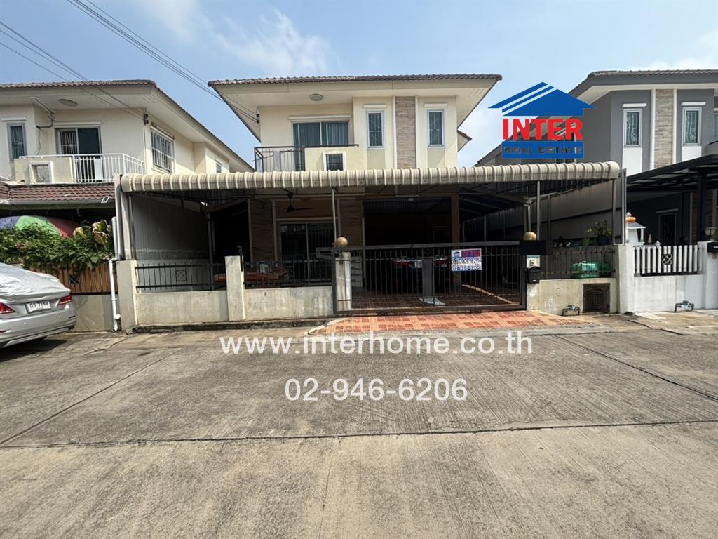 For SaleHouseChaengwatana, Muangthong : 2 storey detached house, 36.8 sq.w., Lapwan Village 19, Soi Laphawan 8, Ratchapruek-Rattanathibet Road Road 345-Kanchanaphisek, Pak Kret, Nonthaburi