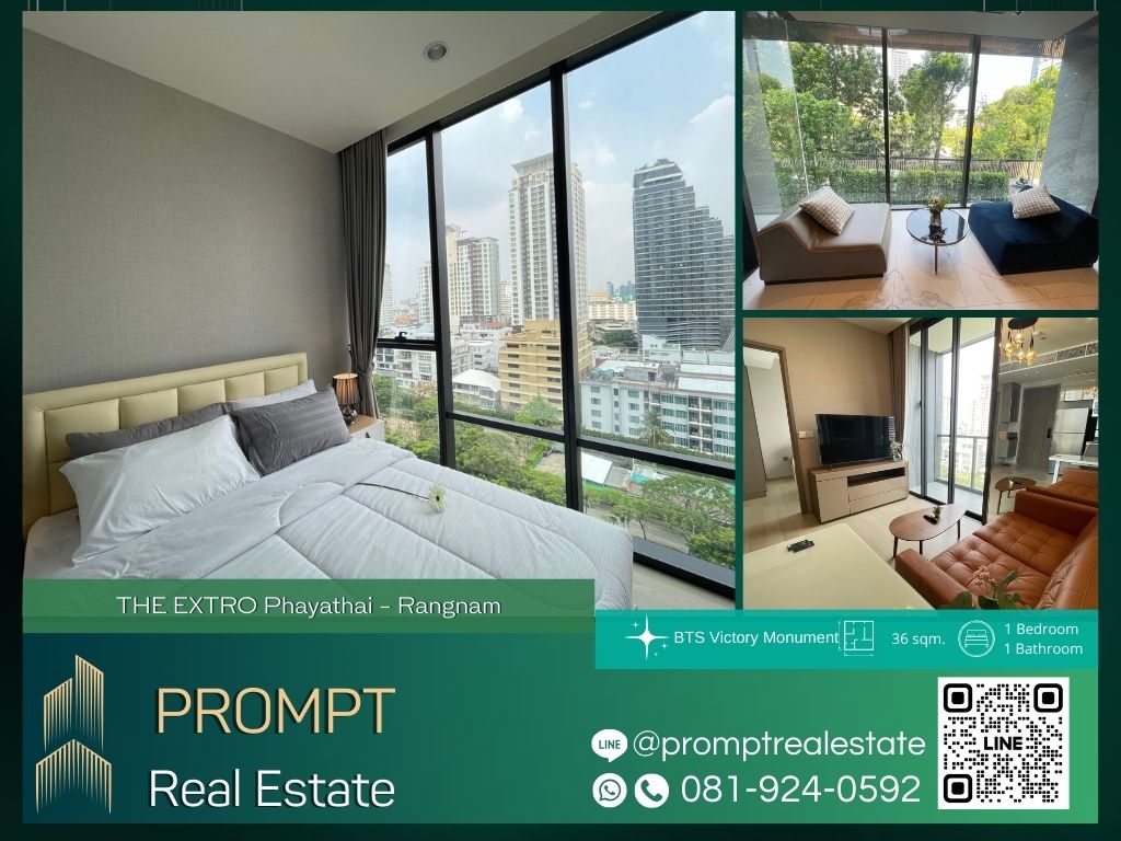 For RentCondoRatchathewi,Phayathai : ST13194 - THE EXTRO Phayathai - Rangnam :  ดิ เอ็กซ์โทร พญาไท - รางน้ำ - BTS Victory Monument / King Power Complex / Rajavithi Hospital