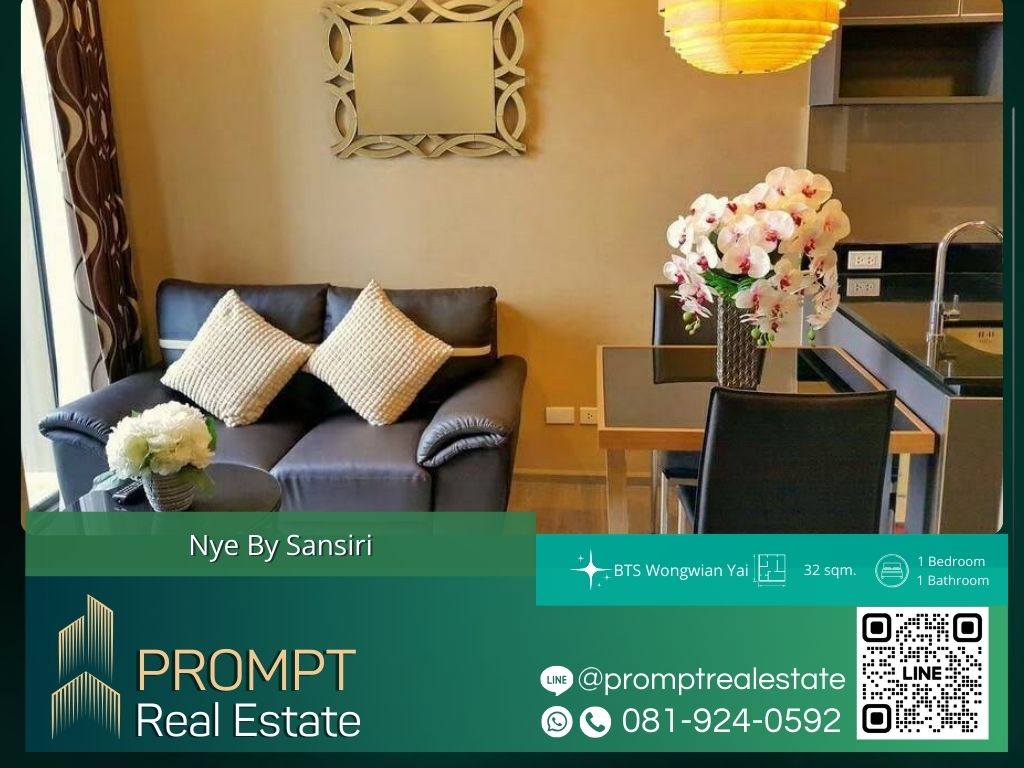 For RentCondoWongwianyai, Charoennakor : MN04699 - Nye By Sansiri :  นายน์ บาย แสนสิริ - BTS Wongwian Yai/ BTS Krung Thon Buri/ Silom Complex/ Asiatique The Riverfront/ Taksin Hospital