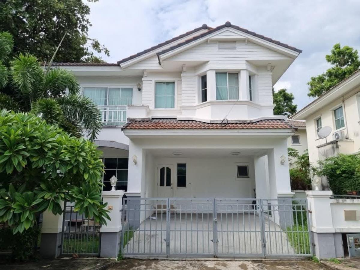 For RentHouseSeri Thai, Ramkhamhaeng Nida : Ww25003 for rent #Detached house, Manthana Onnut-Ring Village (Sukhaphiban 2) #Near Seacon Square #Prawet area