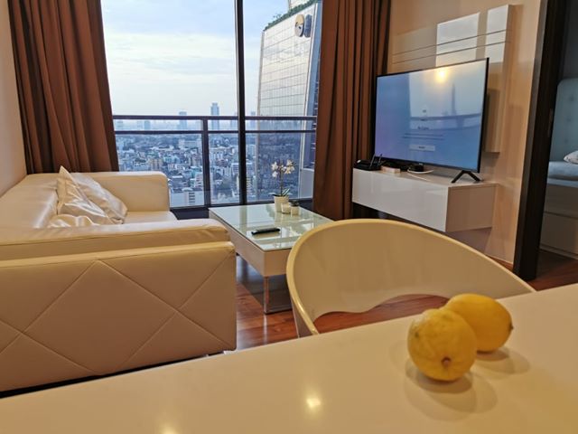 For RentCondoRatchadapisek, Huaikwang, Suttisan : BestFully Furnished, City View, Ready to move in.Ivy Ampio Rama9 high floor 30,000/mt  45 sq.m / 26 th floor