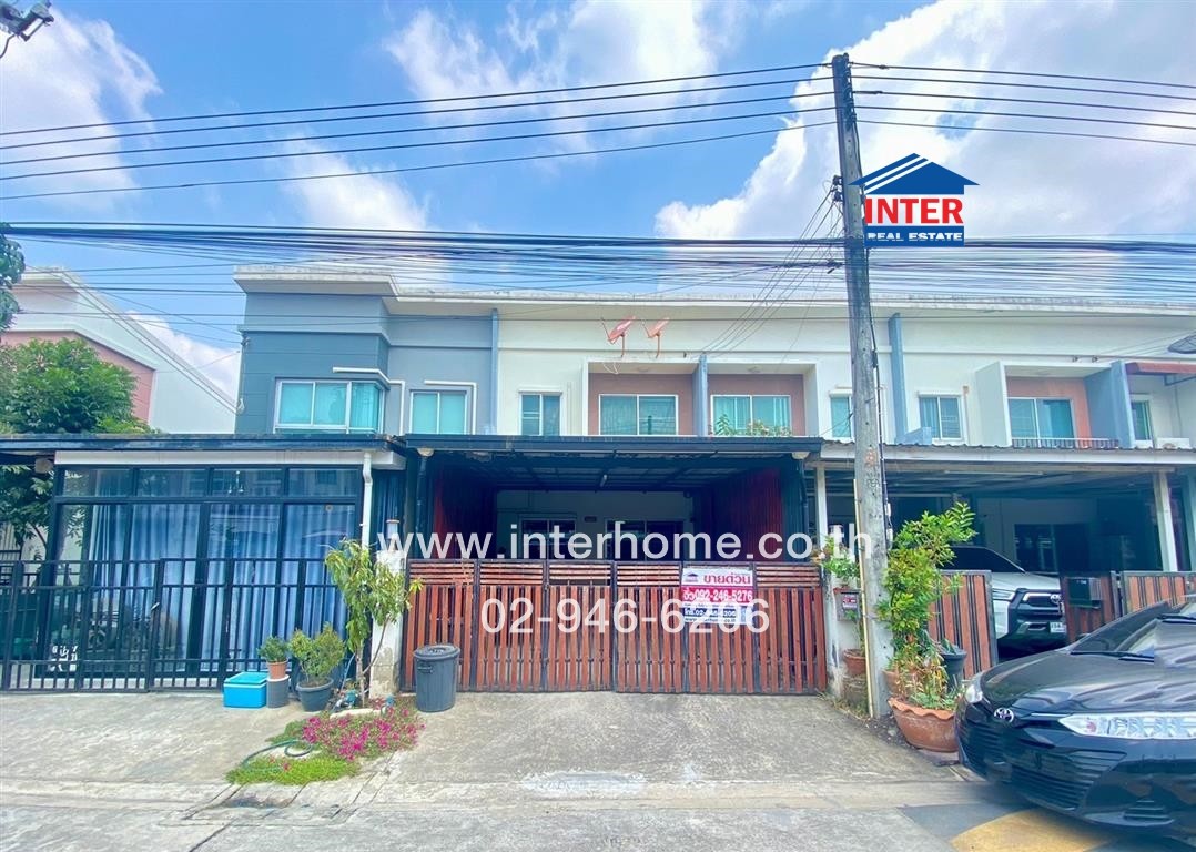 For SaleTownhomePathum Thani,Rangsit, Thammasat : Townhouse 2 floors 20.7 sq.w. Moo Nanovo Ville Lam Luk Ka Khlong 2, near Sin Medical Hospital, Lam Luk Ka Soi Piernon, Lam Luk Ka Road, Pracha Uthit Road, Lam Luk Ka Pathum Thani