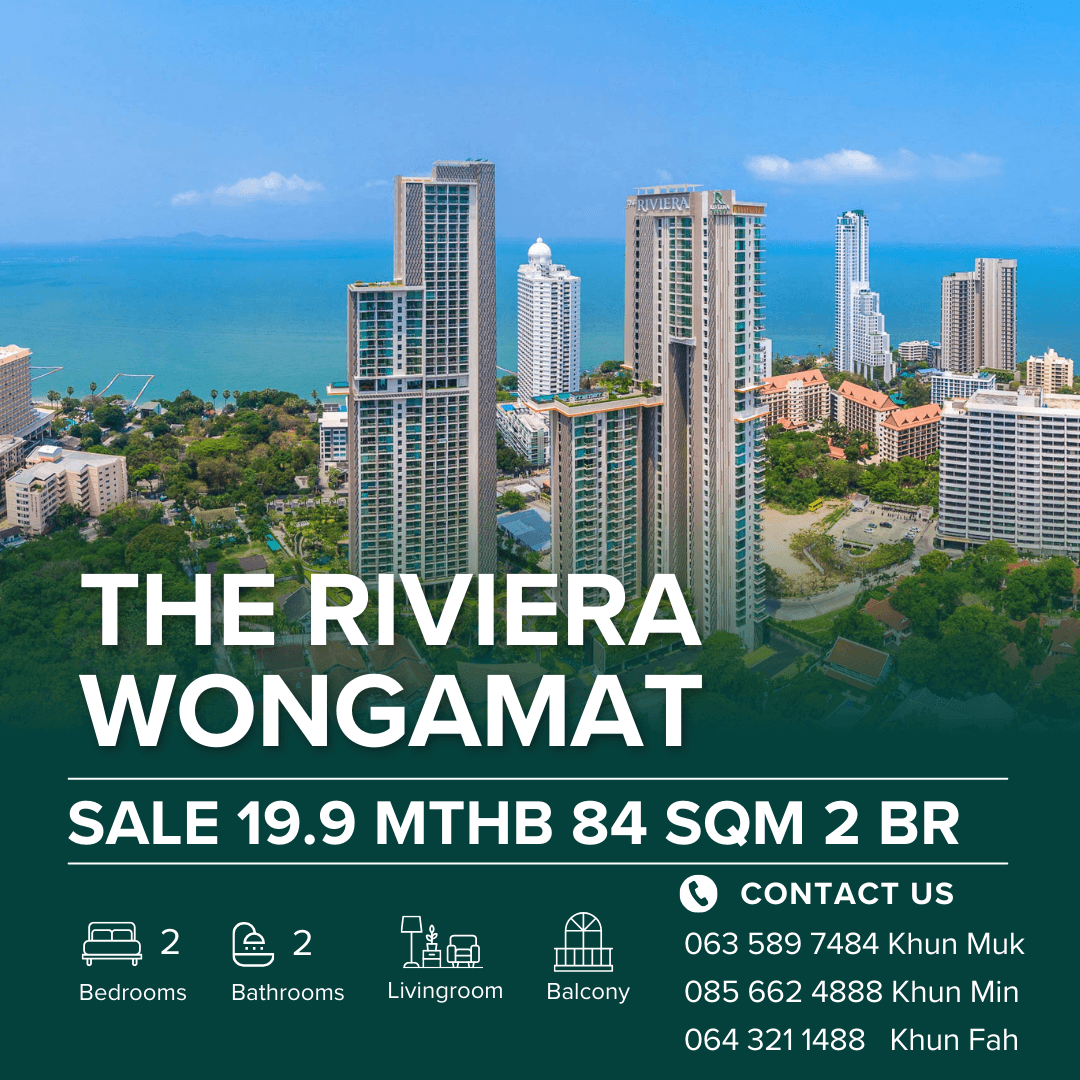 ขายคอนโดพัทยา บางแสน ชลบุรี สัตหีบ : 🏖️✨ The Riviera Wongamat – 2 Bedroom Luxury Seaview Condo! ✨| 19.9 MB | 84 Sqm.🏖️