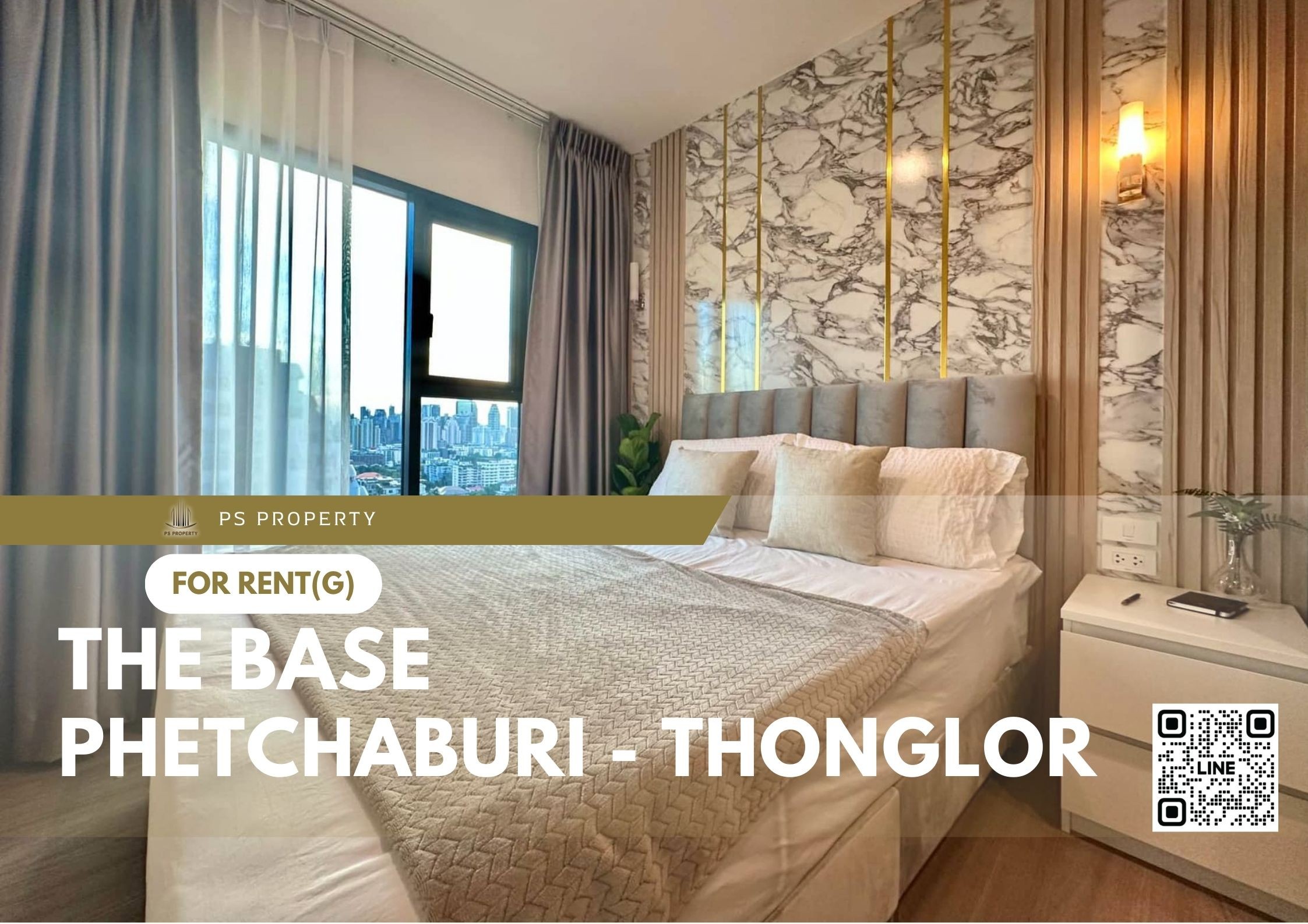 For RentCondoRama9, Petchburi, RCA : For rent ✨ The Base Phetchaburi - Thonglor ✨ Furniture and electrical appliances near BTS Thonglor