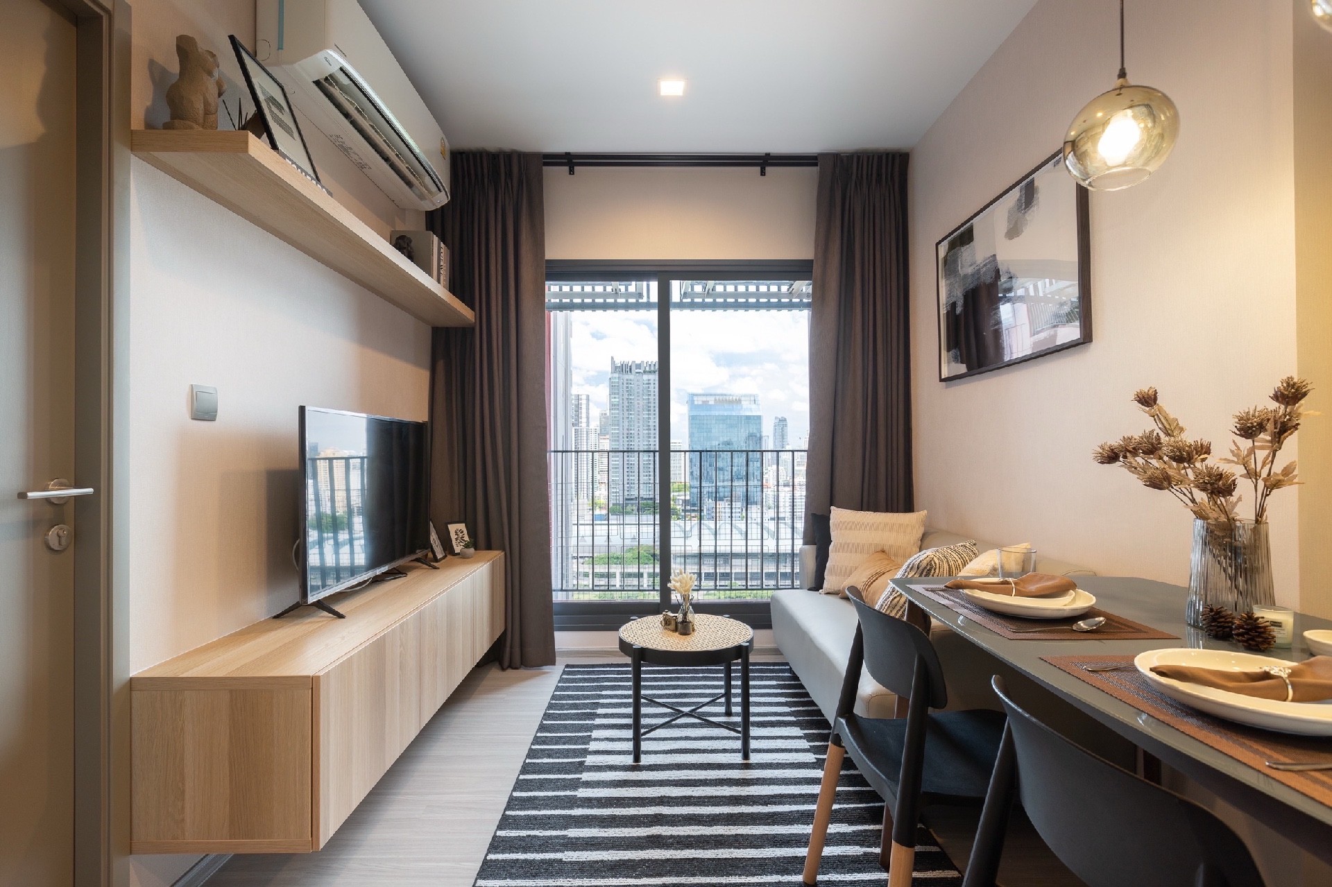 ให้เช่าคอนโดพระราม 9 เพชรบุรีตัดใหม่ RCA : 🌿Life Asoke Hype 💖1 bed แต่งสวย