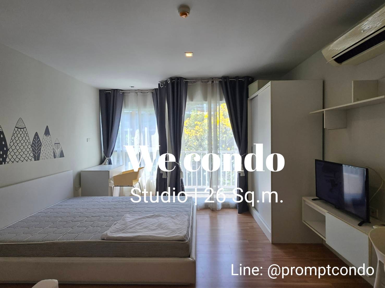 For RentCondoYothinpattana,CDC : Rent 🚝 We Condo Ekkamai-Ram Inthra The room is ready for a good price (near the pink line MRT) 📱Line: @promptcondo