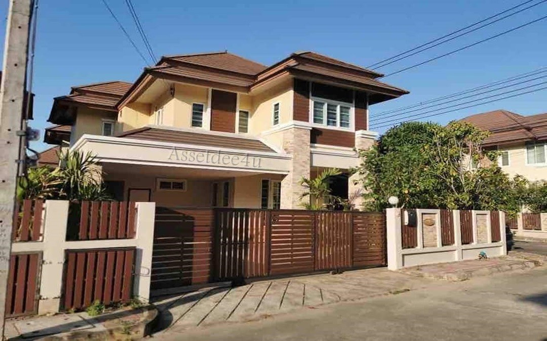 For RentHouseVipawadee, Don Mueang, Lak Si : Don Mueang House Sangprapha rental house บ้านมีเฟอร์นิเจอร์ AH328 ให้เช่าบ้านเดี่ยว หลังมุม เฟอร์นิเจอร์ครบ เศรณีรายา2 ถ.นาวง ดอนเมือง