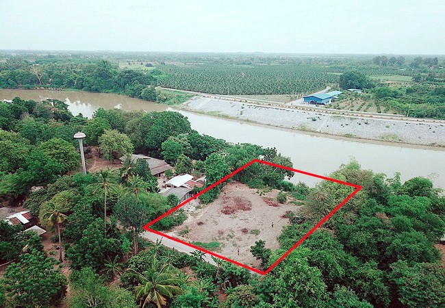 For SaleLandRatchaburi : Ban Pong Ratchaburi Land for sale, area of ​​200 sq.w., next to the Mae Klong River