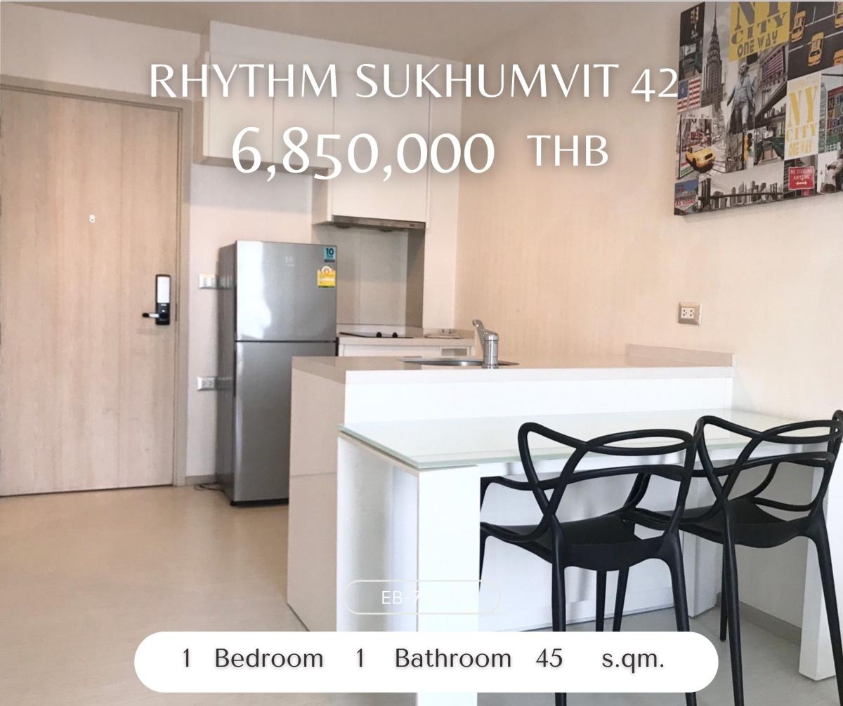 ขายคอนโดสุขุมวิท อโศก ทองหล่อ : RHYTHM Sukhumvit 42 คอนโดใกล้ Gateway Ekkamai ชั้นสูง ราคาดีมาก