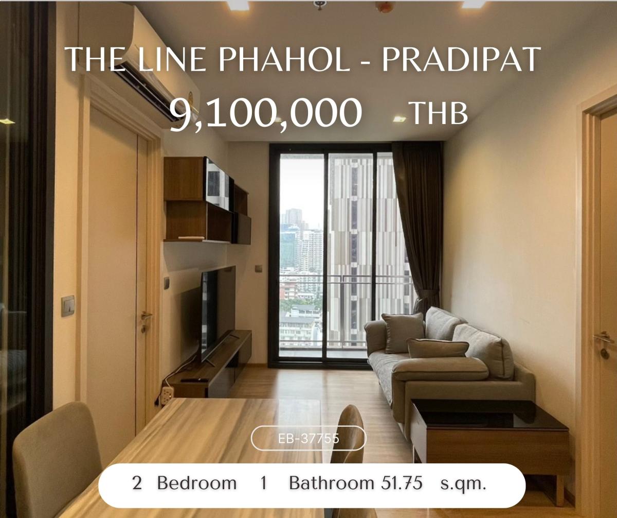 For SaleCondoSapankwai,Jatujak : THE LINE Phahol - Pradipat ห้องแต่งสวย สภาพดี 9,200,000